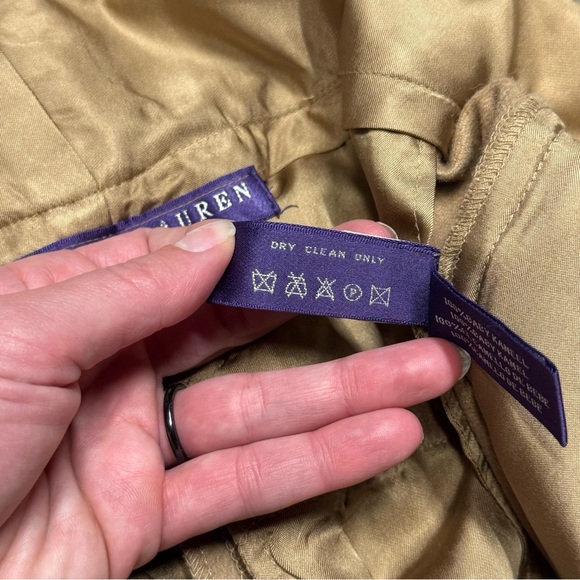 Ralph Lauren Collection baby camel wide leg slacks women's 6 high waisted - Picture 9 of 12